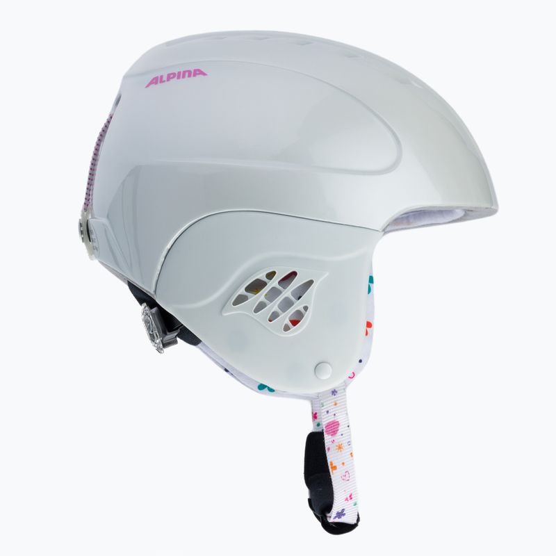 Detské lyžiarske prilby Alpina Carat white/deco 4