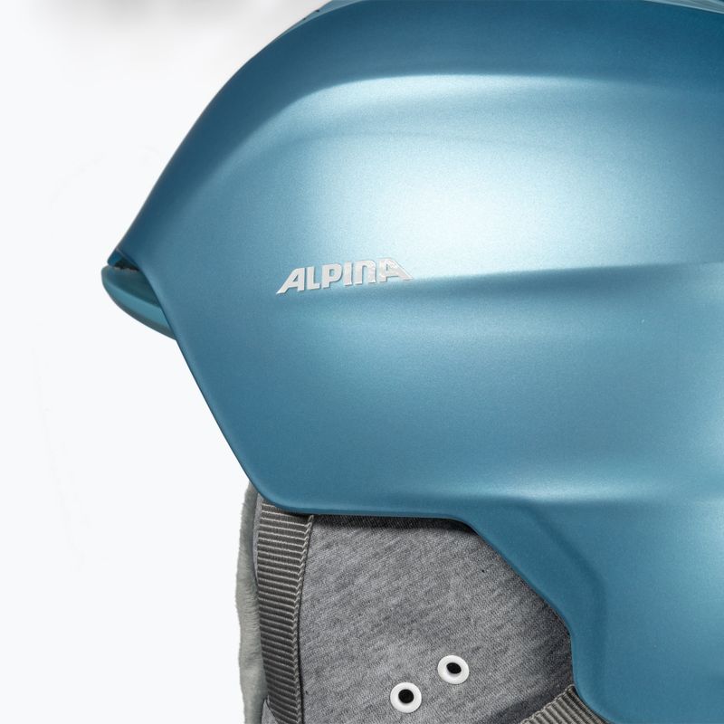 Lyžiarska prilba Alpina Grand skyblue/white matt 10