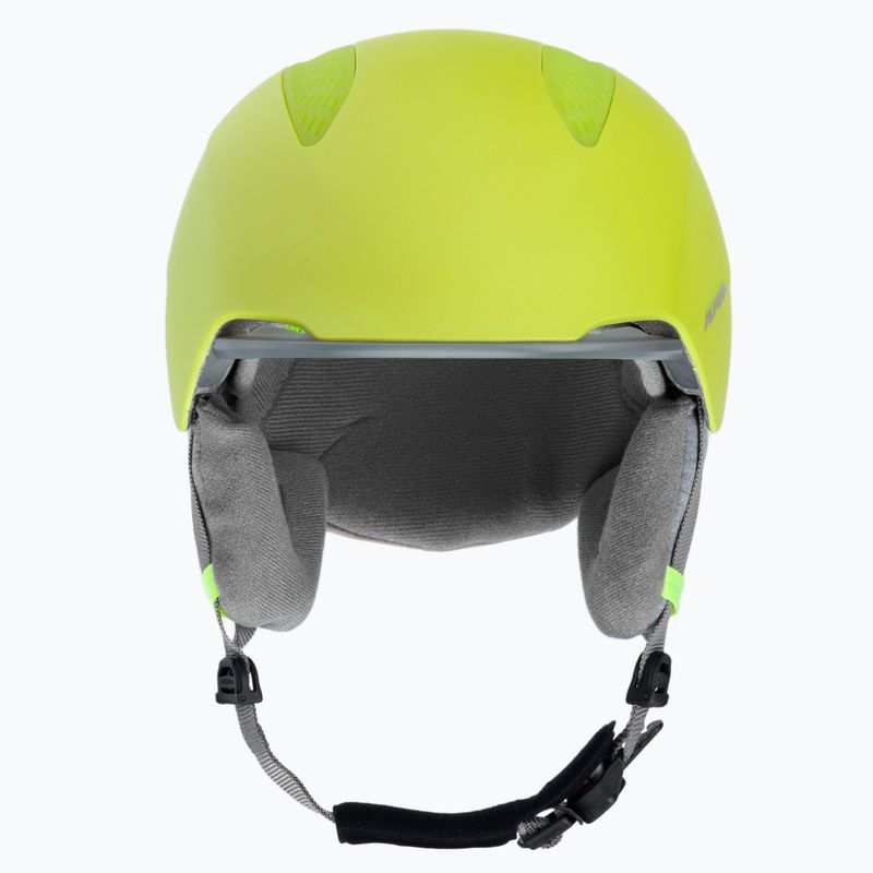 Detské lyžiarske prilby Alpina Grand Jr neon yellow 2