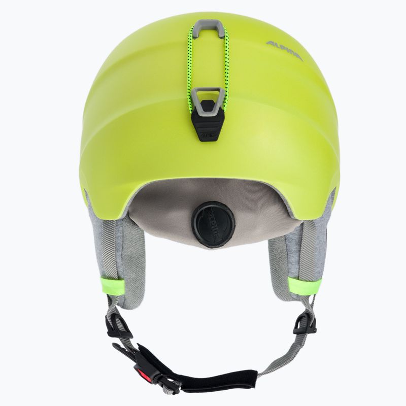 Detské lyžiarske prilby Alpina Grand Jr neon yellow 3