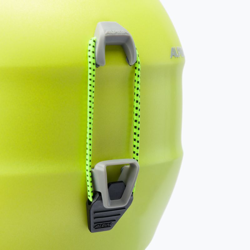 Detské lyžiarske prilby Alpina Grand Jr neon yellow 7