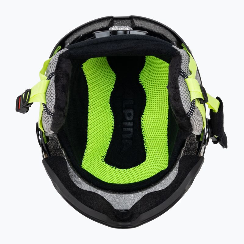 Detské lyžiarske prilby Alpina Zupo Visor Q-Lite charcoal/neon matt 5