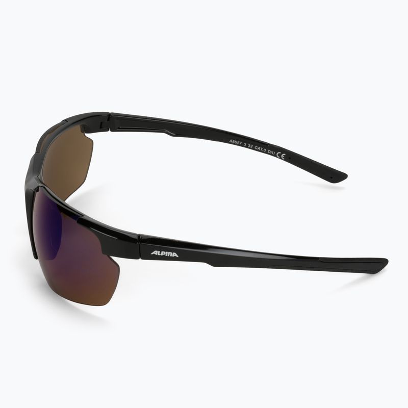 Cyklistické okuliare Alpina Defey HR black matte / white / black 4
