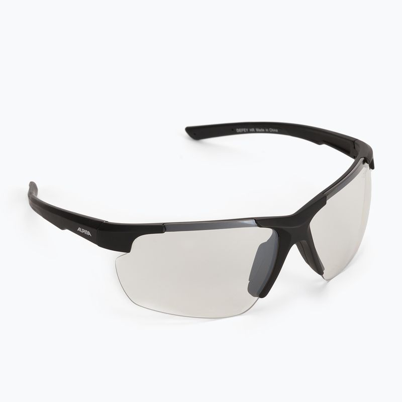 Cyklistické okuliare Alpina Defey HR black matt/clear mirror