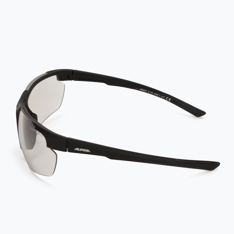 Cyklistické okuliare Alpina Defey HR black matt/clear mirror 4