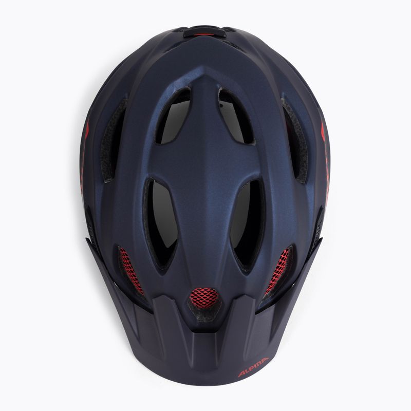 Detská cyklistická prilba Alpina Carapax indigo matte 6