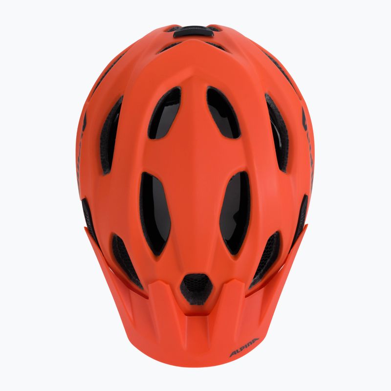 Detská cyklistická prilba Alpina Carapax pumpkin orange matt 6
