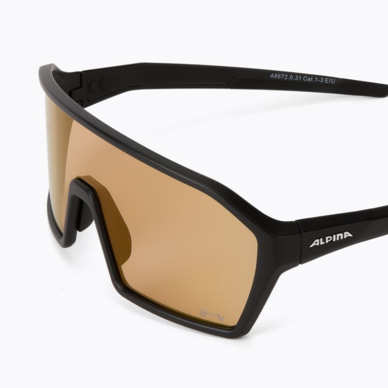 Cyklistické okuliare Alpina Ram Q-Lite V black  matt/red mirror 5