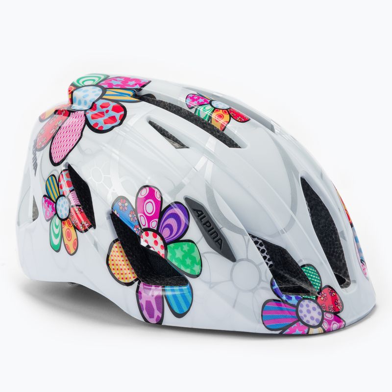Detská cyklistická prilba Alpina Pico pearlwhite/flower gloss
