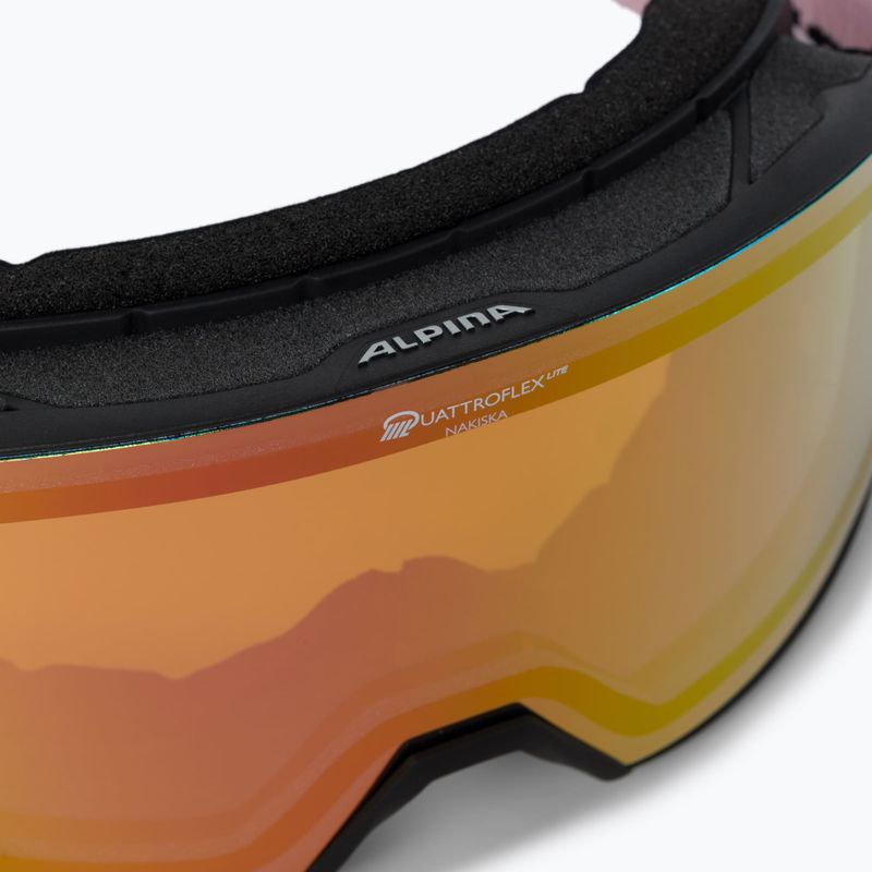Lyžiarske okuliare Alpina Nakiska Q-Lite black/rose matt/pink 5
