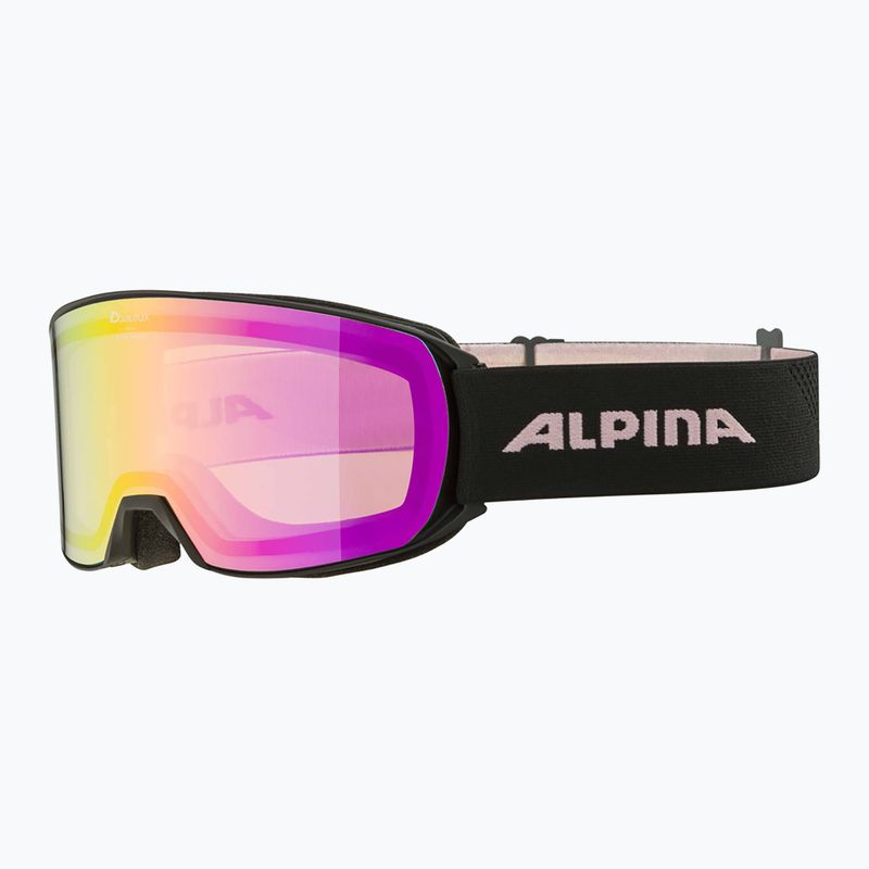 Lyžiarske okuliare Alpina Nakiska Q-Lite black/rose matt/pink 6