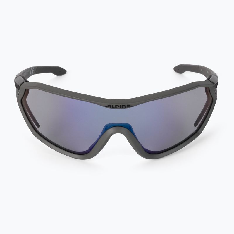 Cyklistické okuliare Alpina S-Way VM moon-grey matt/blue mirror 3