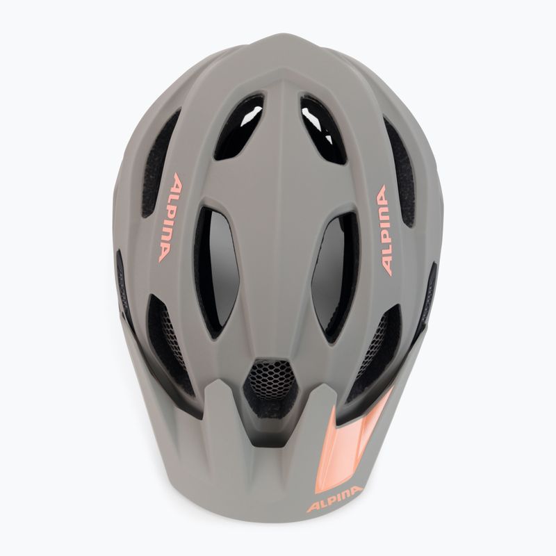 Cyklistická prilba Alpina Carapax 2.0 moon grey peach matt 6