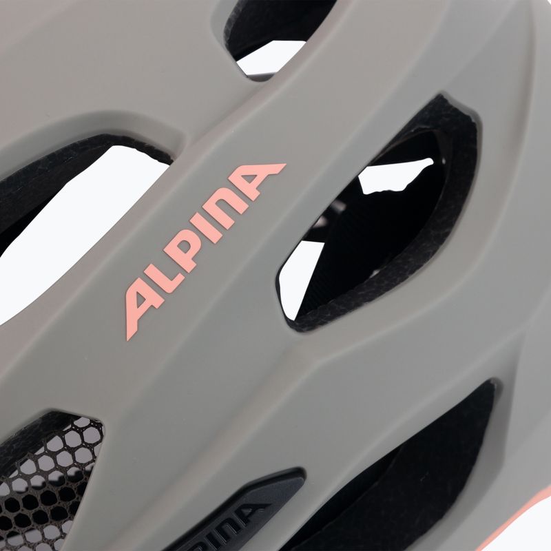 Cyklistická prilba Alpina Carapax 2.0 moon grey peach matt 7
