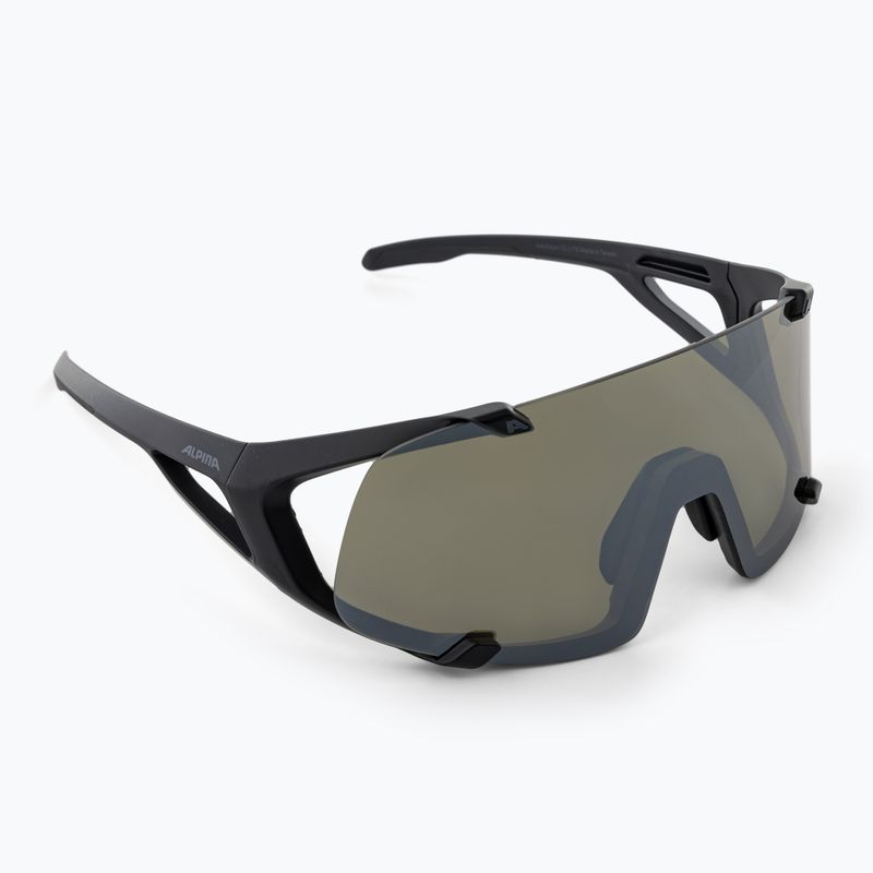 Slnečné okuliare Alpina Hawkeye Q-Lite black matt/silver mirror