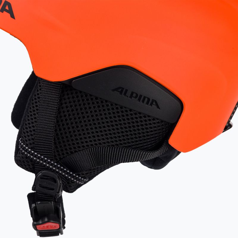 Detské lyžiarske prilby Alpina Pizi neon/orange matt 7