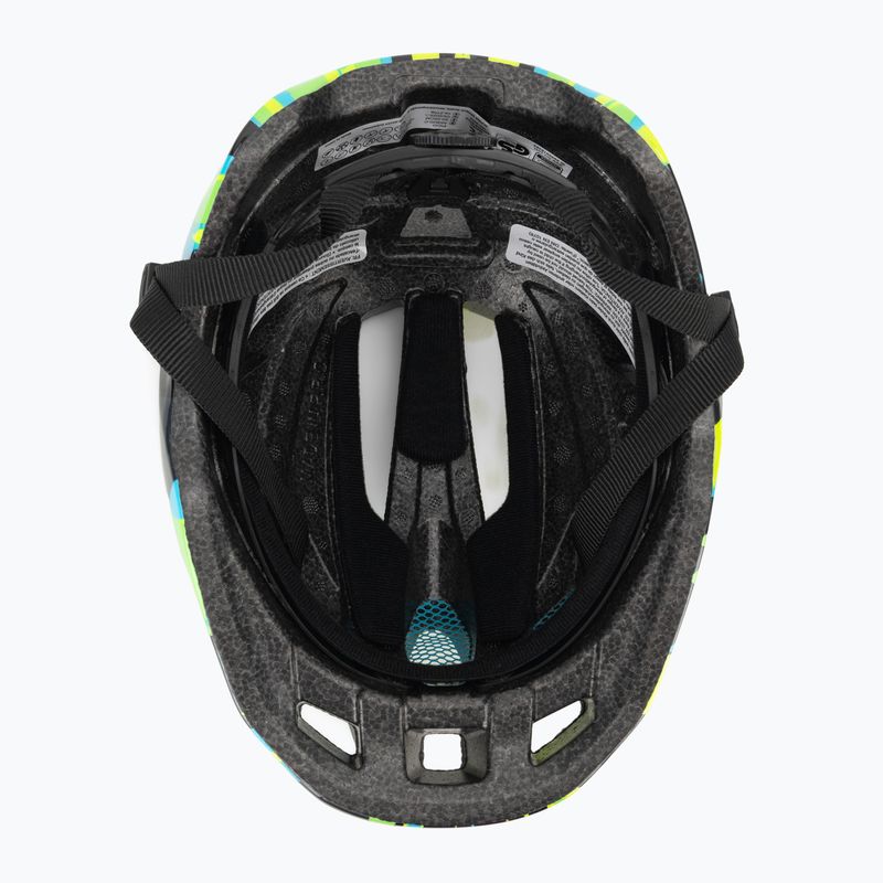 Detská cyklistická prilba Alpina Pico neónovo green/blue/gloss 5