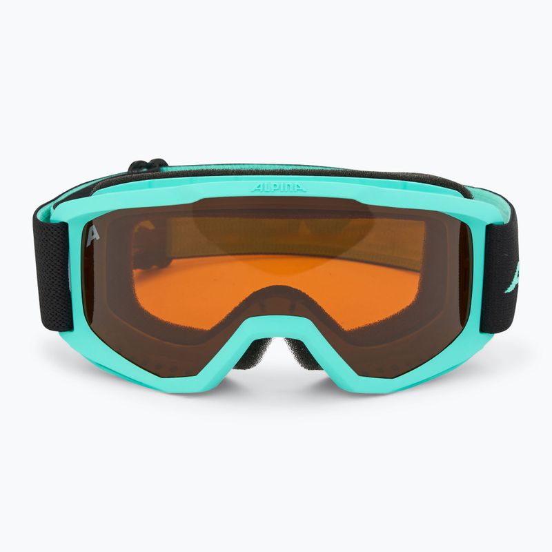 Detské lyžiarske okuliare Alpina Piney aqua matt/ orange 2