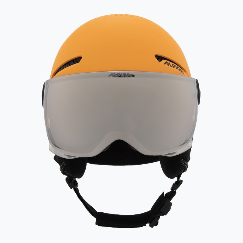 Detská lyžiarska prilba Alpina Zupo Visor Q-Lite burned/ yellow matt 2