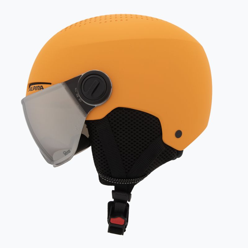 Detská lyžiarska prilba Alpina Zupo Visor Q-Lite burned/ yellow matt 3