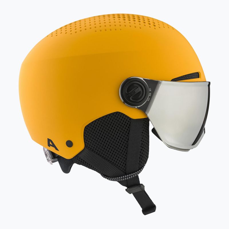 Detská lyžiarska prilba Alpina Zupo Visor Q-Lite burned/ yellow matt 4