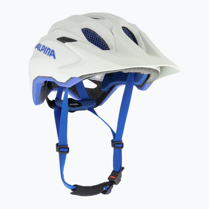Detská cyklistická prilba Alpina Carapax smoke grey/blue matt