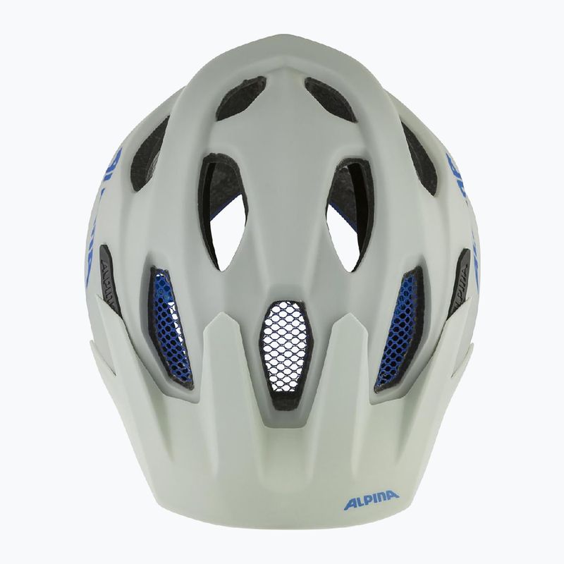 Detská cyklistická prilba Alpina Carapax smoke grey/blue matt 7