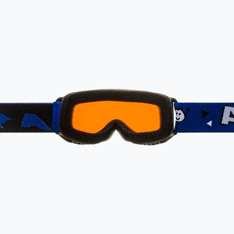 Detské lyžiarske okuliare Alpina Piney black/blue matt/orange 3