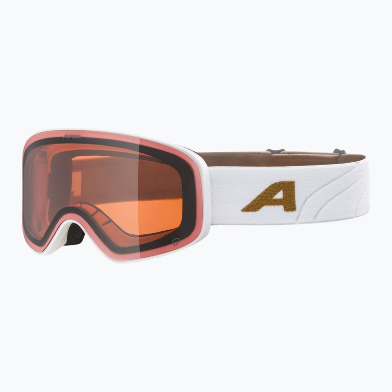 Lyžiarske okuliare Alpina Ladis Q white/ gold matt/ gold 5