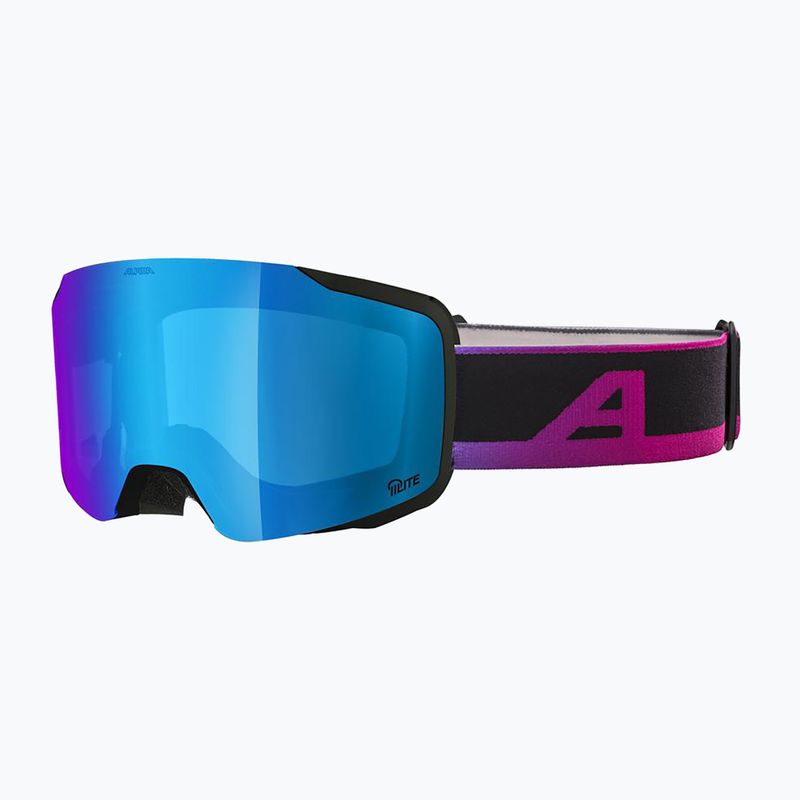 Lyžiarske okuliare Alpina Taos Q-Lite black/ oil matt/ blue 5