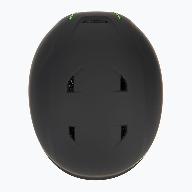 Detská lyžiarska prilba Alpina Brix black/ neon matt 6