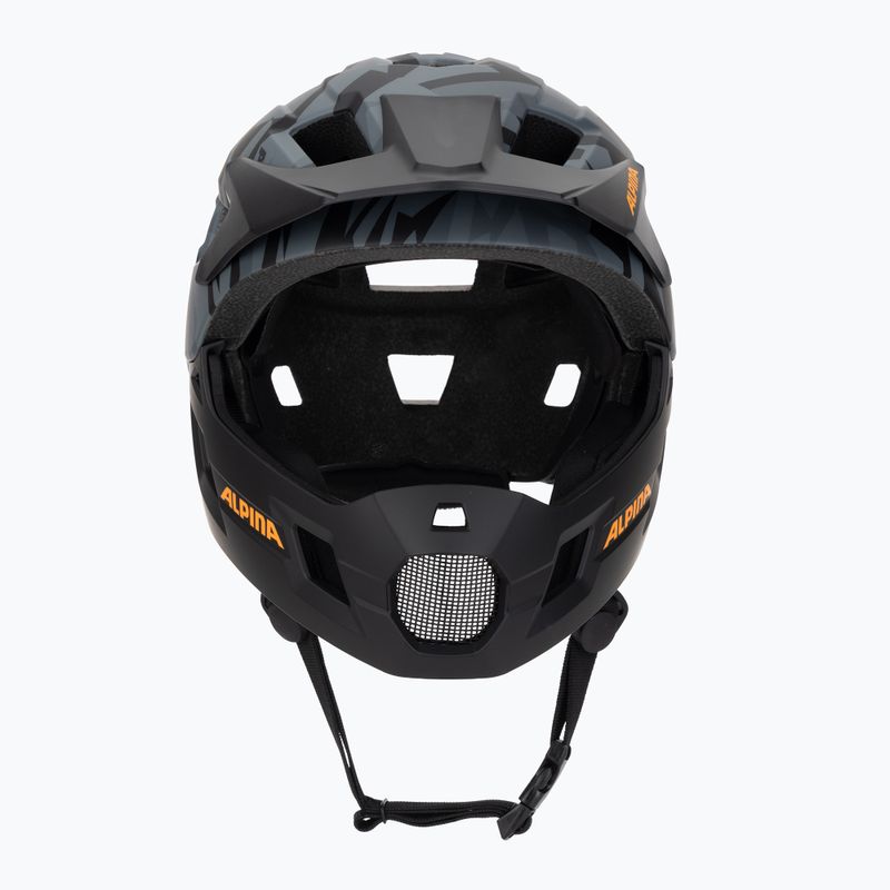 Detská cyklistická prilba Alpina Rupi black camo/orange matt 2