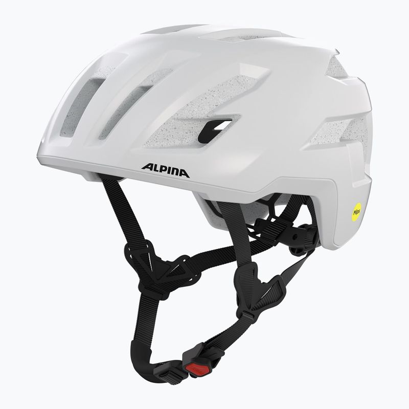 Cyklistická prilba Alpina Taunus Gravel MIPS biela matná