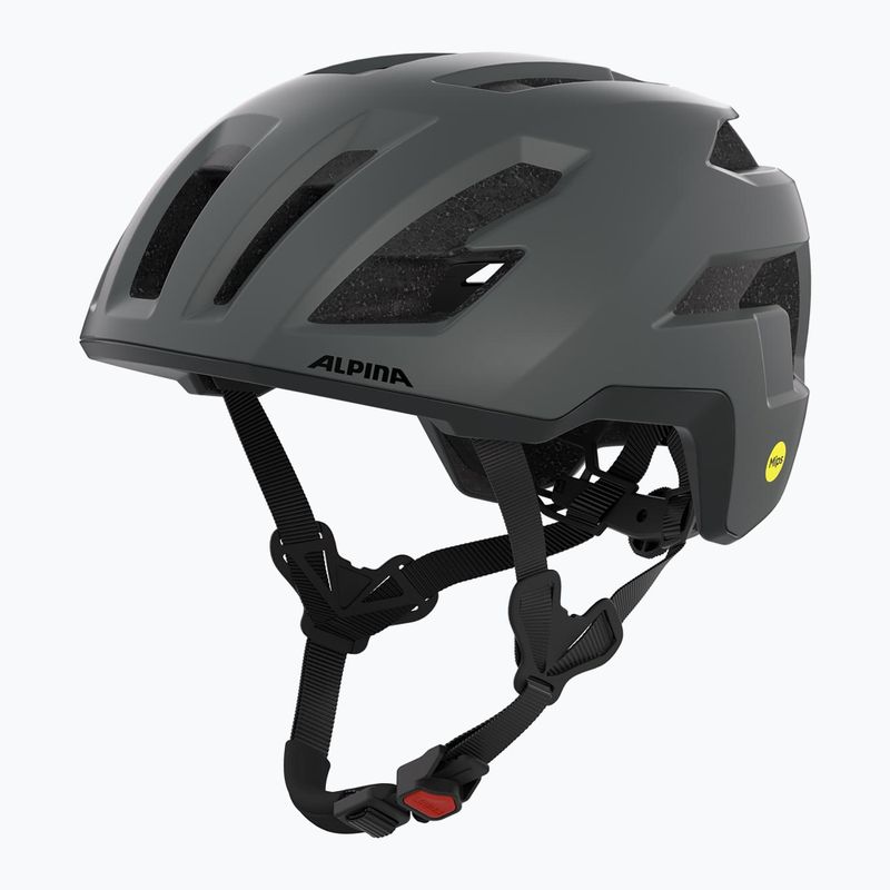 Cyklistická prilba Alpina Taunus Gravel MIPS black/midnight grey matt
