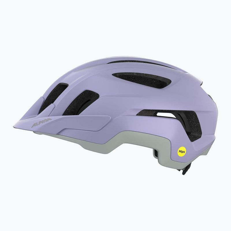 Cyklistická prilba Alpina Paranus MIPS lila/grey matt 4