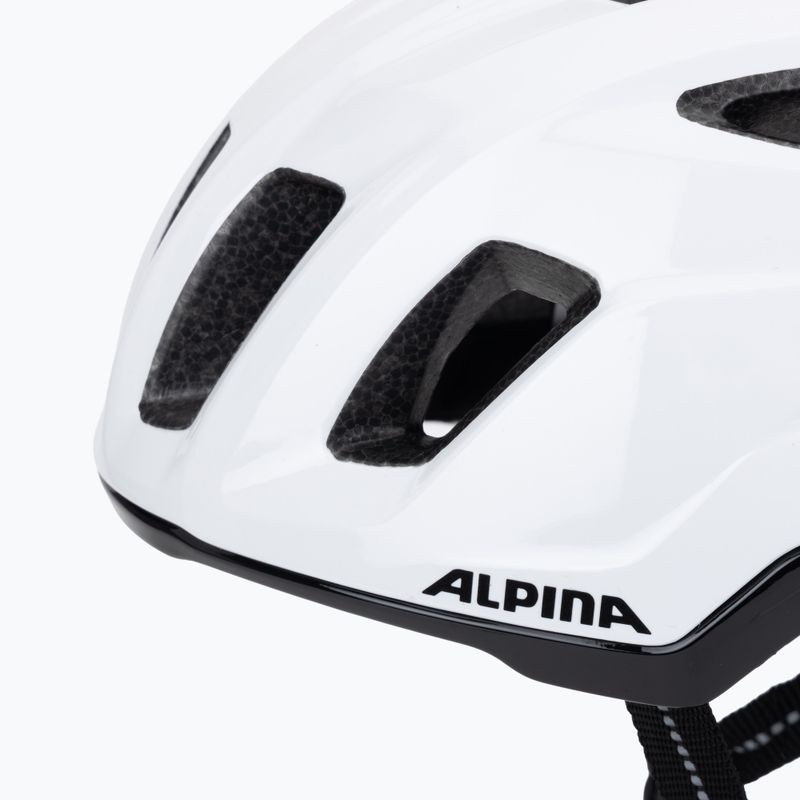 Cyklistická prilba Alpina Paranus Urban biela lesklá 7