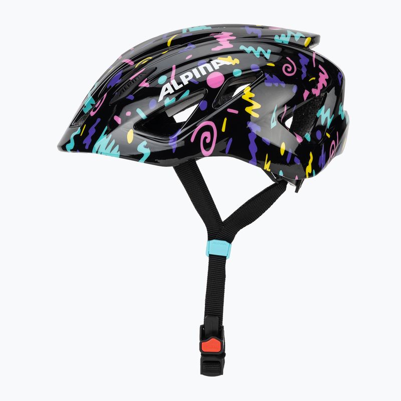 Detská cyklistická prilba Alpina Pico black/confetti gloss 3