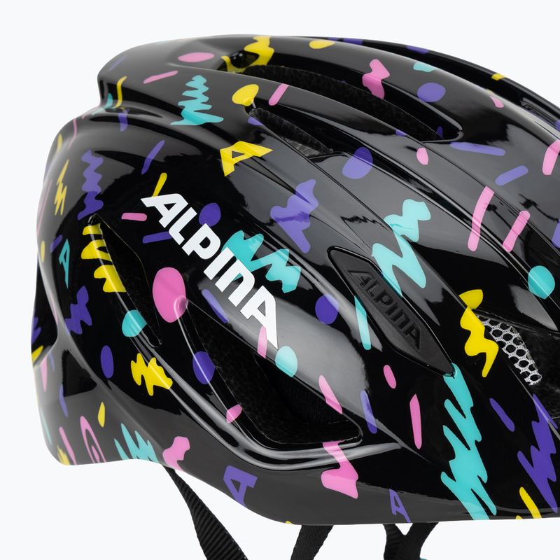 Detská cyklistická prilba Alpina Pico black/confetti gloss 8