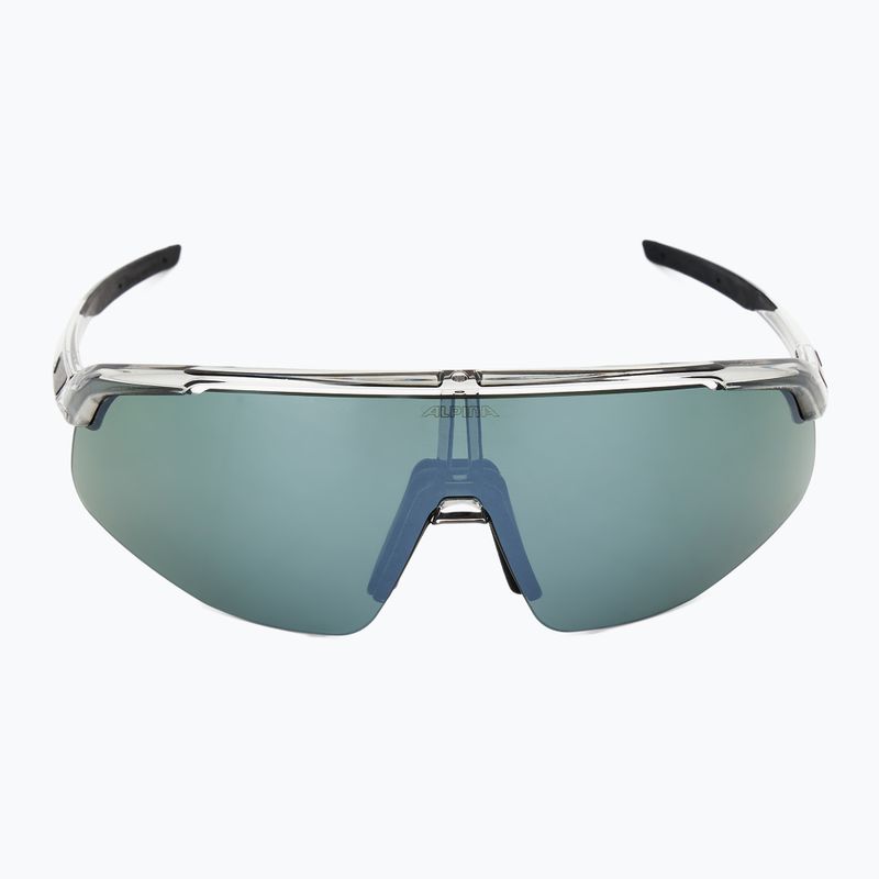 Slnečné okuliare Alpina Turbo Pro Q-Lite sivé transparentné lesklé/strieborné zrkadlové 3
