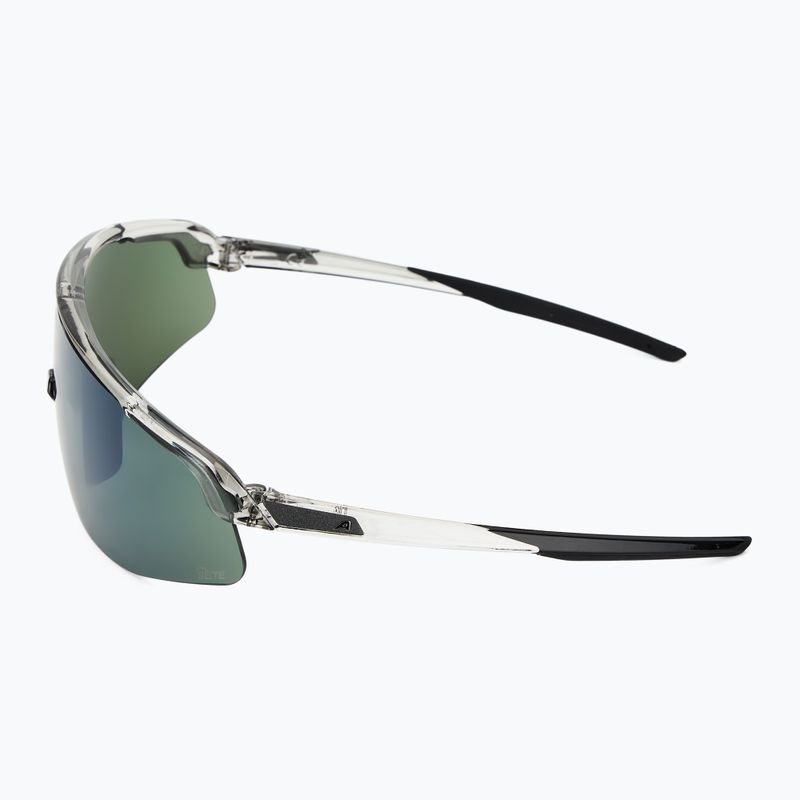 Slnečné okuliare Alpina Turbo Pro Q-Lite sivé transparentné lesklé/strieborné zrkadlové 4