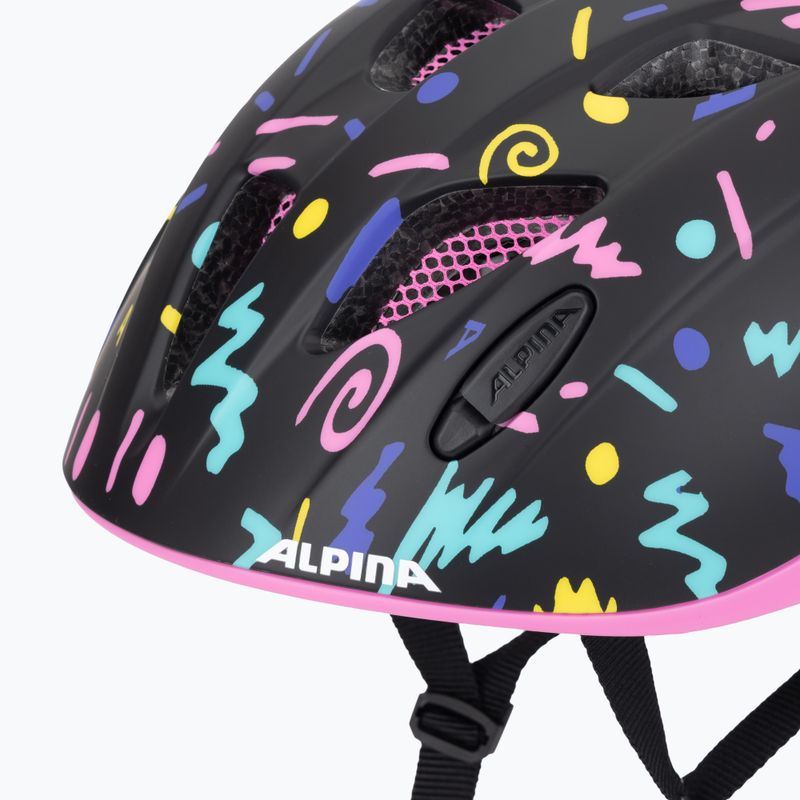 Detská cyklistická prilba Alpina Ximo Flash black confetti matt 7
