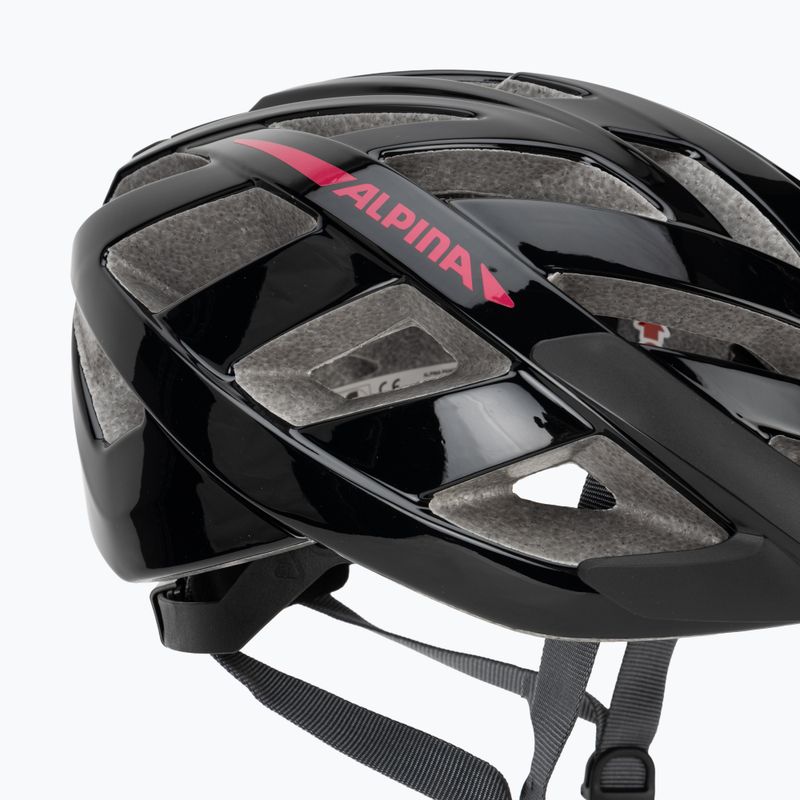 Cyklistická prilba Alpina Panoma 3.0 black/pink gloss 8