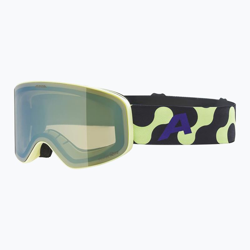 Detské lyžiarske okuliare Alpina Fernie Q-Lite sunny/lime matt