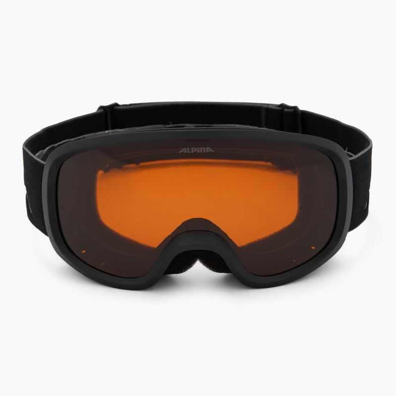 Detské lyžiarske okuliare Alpina Piney 2.0 black matte/orange 2