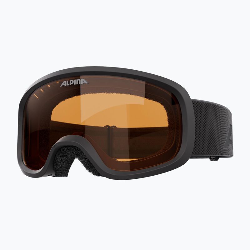 Detské lyžiarske okuliare Alpina Piney 2.0 black matte/orange 2