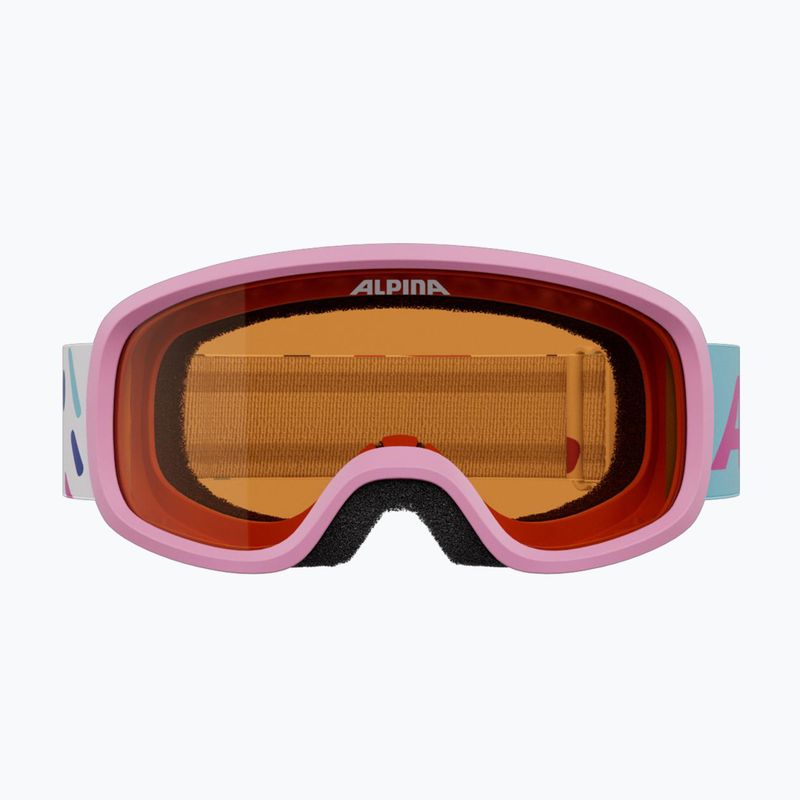 Detské lyžiarske okuliare Alpina Piney 2.0 rose matte/orange 2