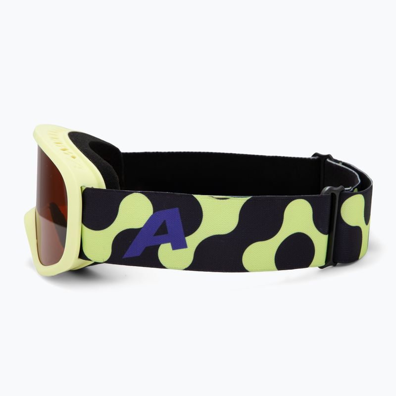 Detské lyžiarske okuliare Alpina Piney 2.0 sunny/lime matt/orange 4