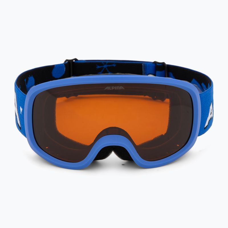 Detské lyžiarske okuliare Alpina Piney 2.0 blue matt/orange 2