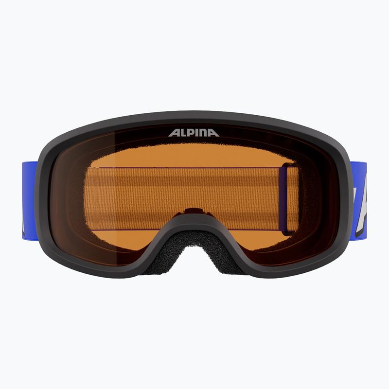 Detské lyžiarske okuliare Alpina Piney 2.0 blue matt/orange 2