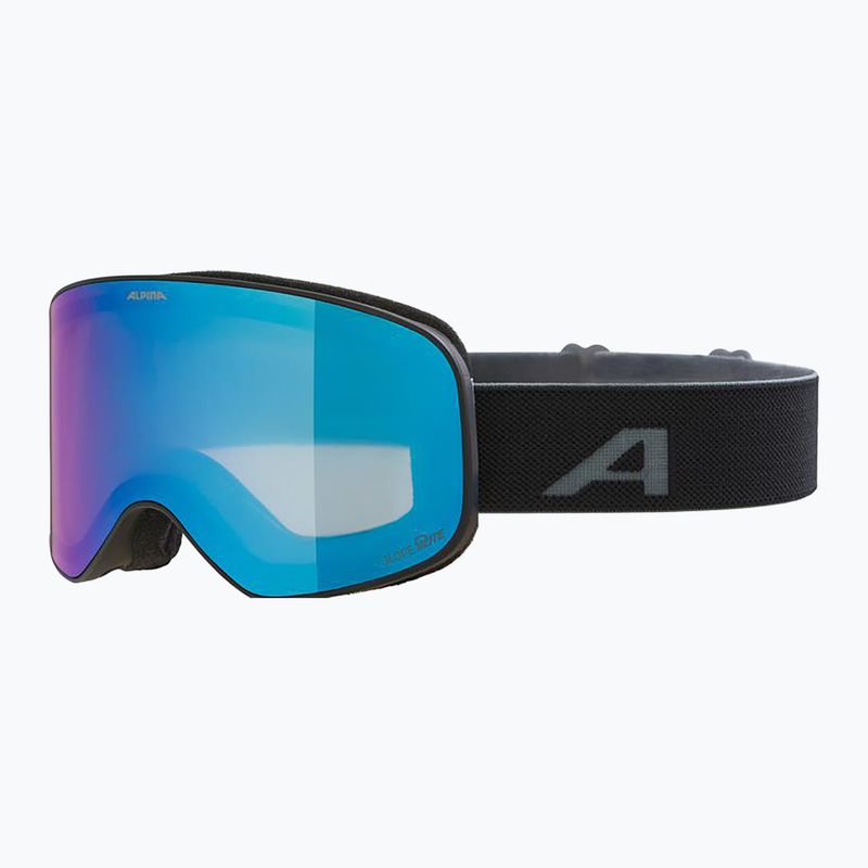 Lyžiarske okuliare Alpina Slope Q-Lite black/black matt/blue